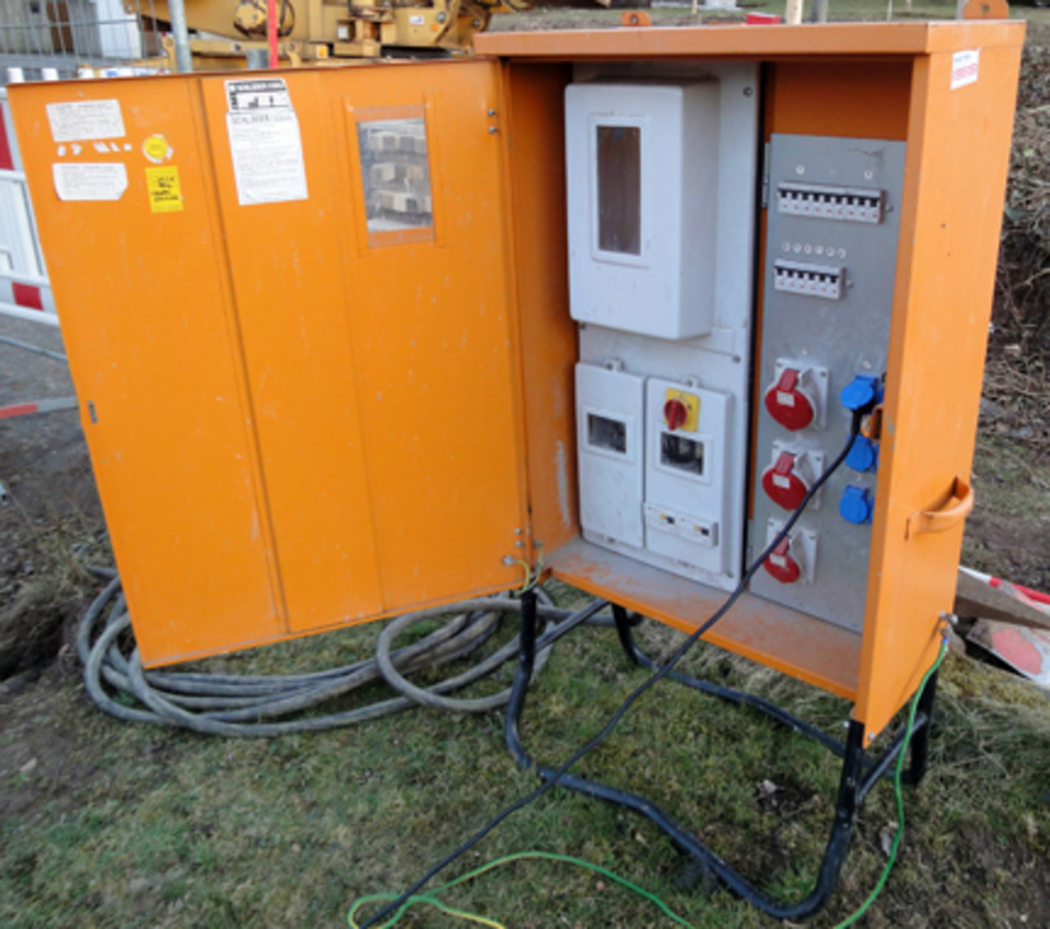 Baustromkasten bei Elektro Steiner GmbH in Volkmannsdorferau